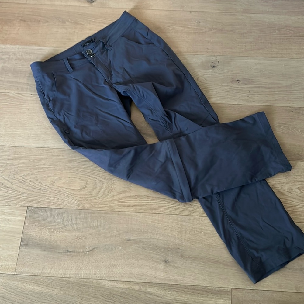 Prana dark grey pants with 2 lengths: full length or capris